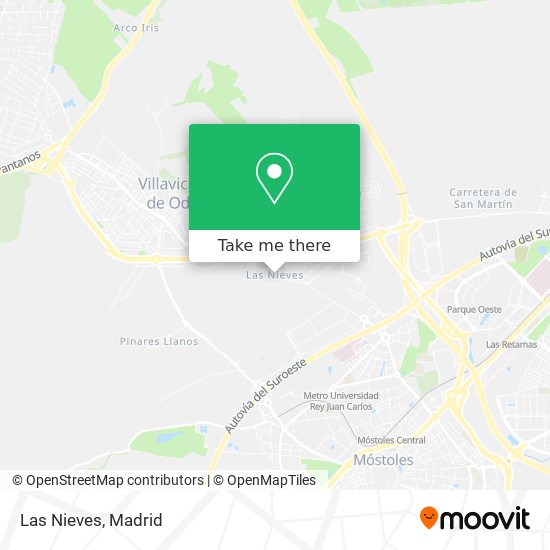 Las Nieves map