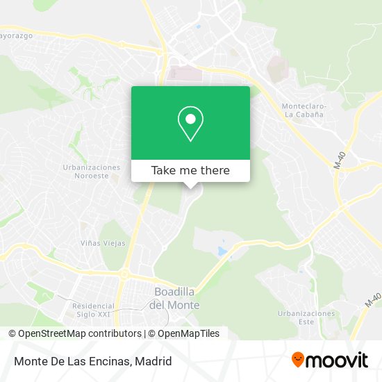 Monte De Las Encinas map