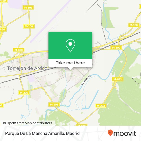 Parque De La Mancha Amarilla map