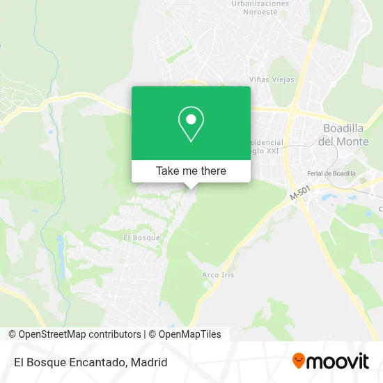 El Bosque Encantado map