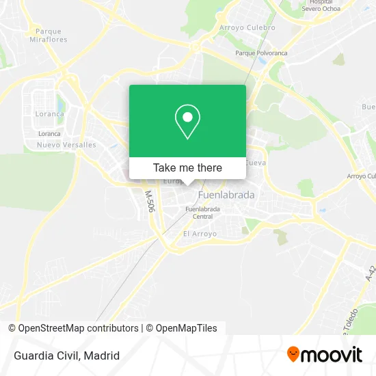 Guardia Civil map