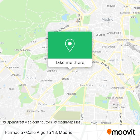 Farmacia - Calle Algorta 13 map