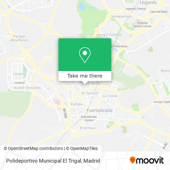 Polideportivo Municipal El Trigal map