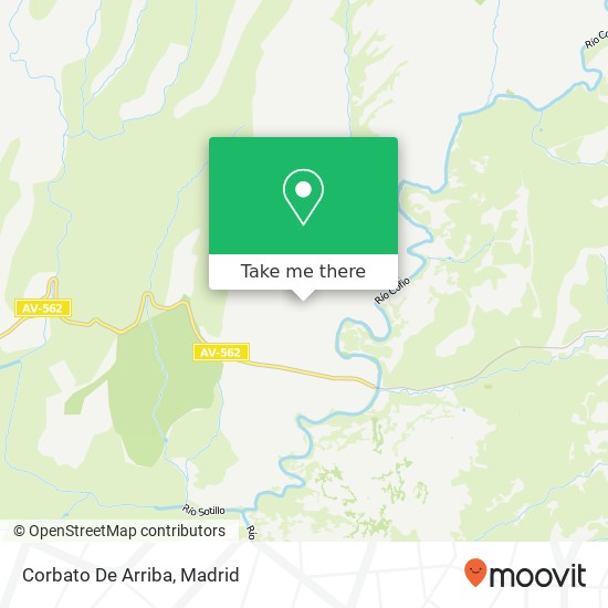 Corbato De Arriba map