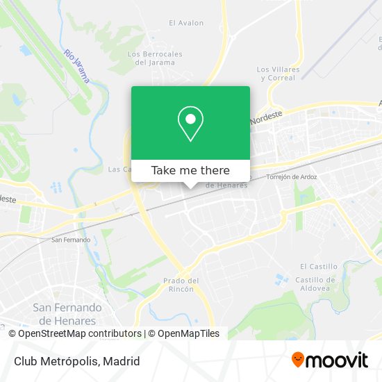 Club Metrópolis map