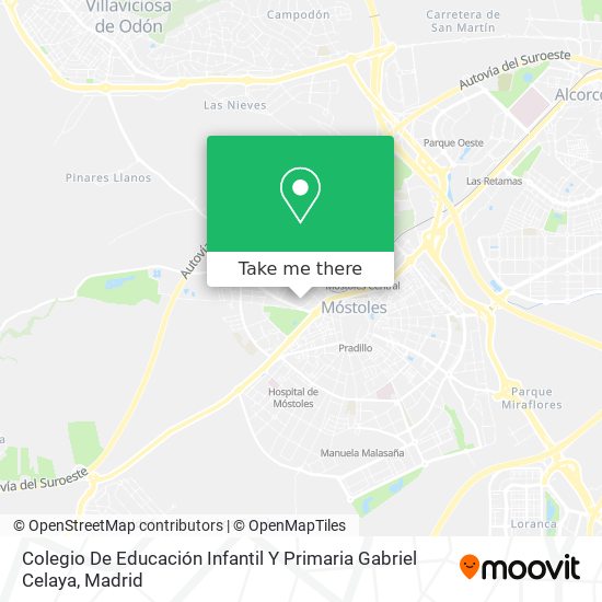 mapa Colegio De Educación Infantil Y Primaria Gabriel Celaya