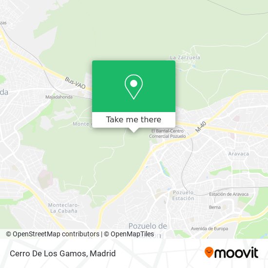 Cerro De Los Gamos map