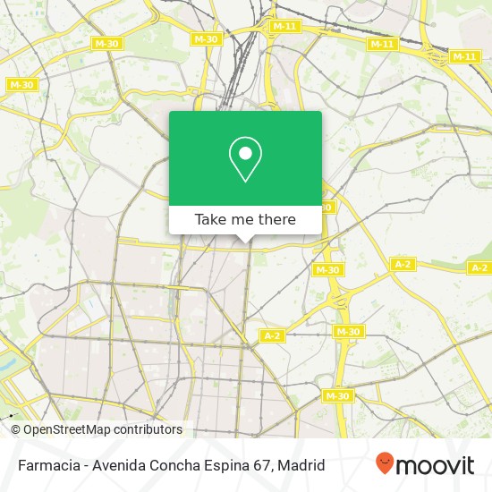 Farmacia - Avenida Concha Espina 67 map