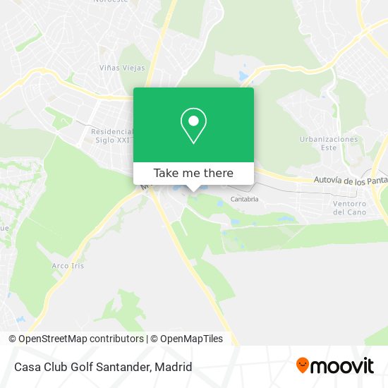 Casa Club Golf Santander map