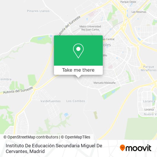 mapa Instituto De Educación Secundaria Miguel De Cervantes
