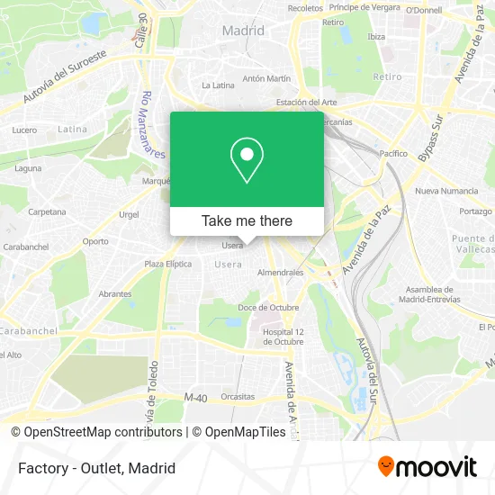 Factory - Outlet map