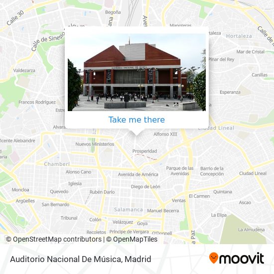 Auditorio Nacional De Música map