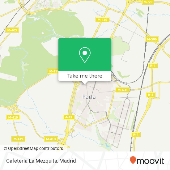 mapa Cafetería La Mezquita