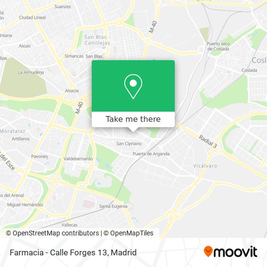 Farmacia - Calle Forges 13 map