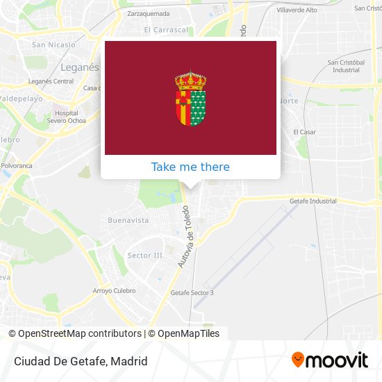 Ciudad De Getafe map