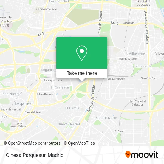 Cinesa Parquesur map