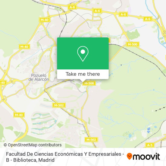 mapa Facultad De Ciencias Económicas Y Empresariales - B - Biblioteca