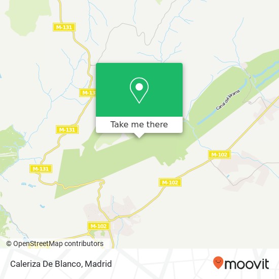 Caleriza De Blanco map