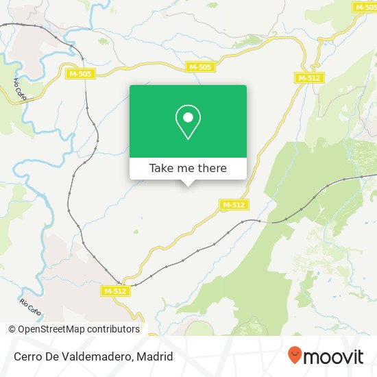 mapa Cerro De Valdemadero