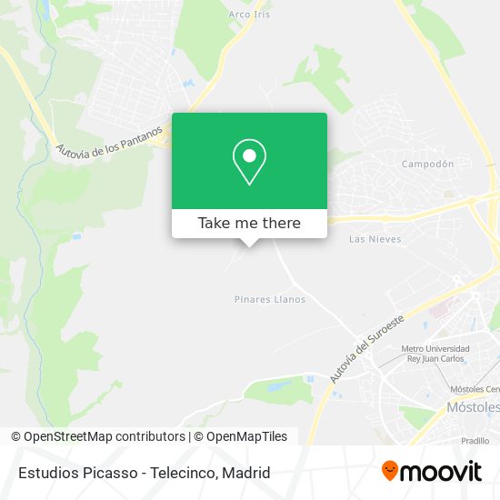 mapa Estudios Picasso - Telecinco