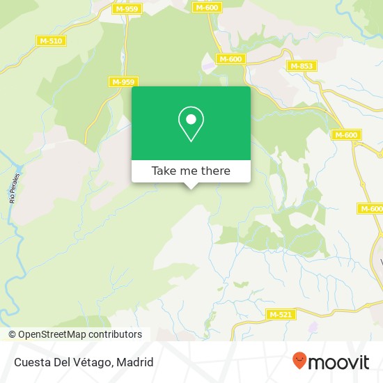 Cuesta Del Vétago map