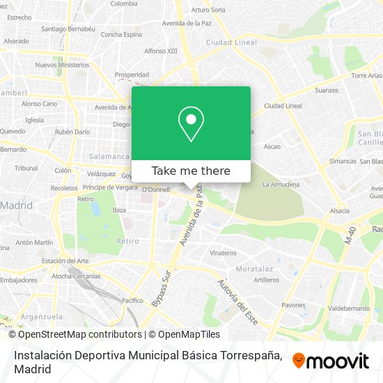 Instalación Deportiva Municipal Básica Torrespaña map