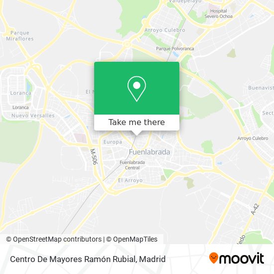 mapa Centro De Mayores Ramón Rubial
