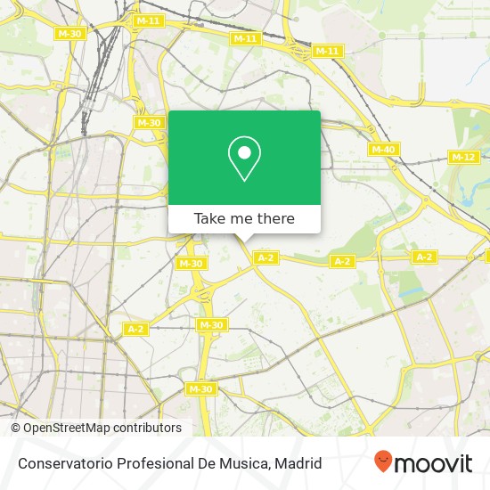 Conservatorio Profesional De Musica map