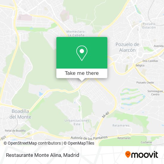 Restaurante Monte Alina map