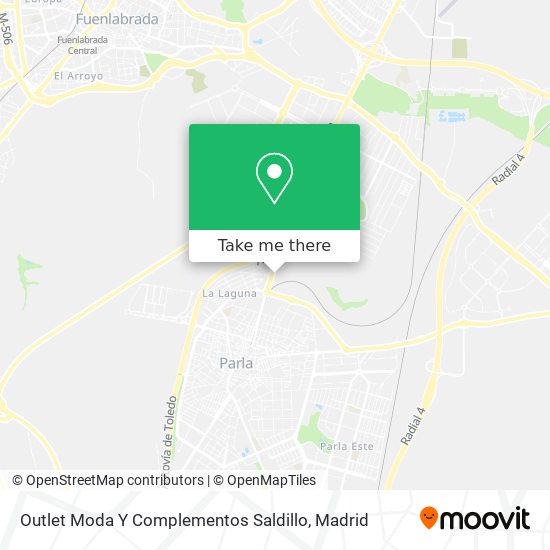 Outlet Moda Y Complementos Saldillo map
