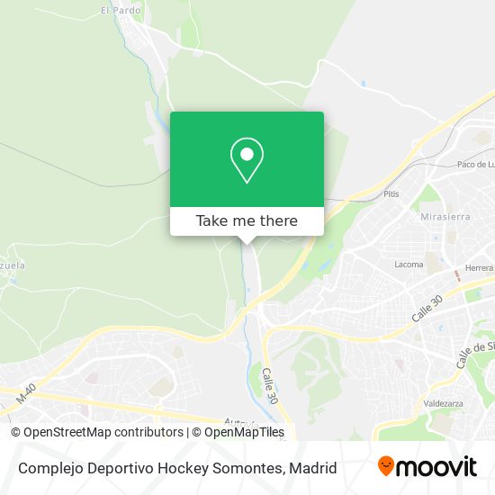 Complejo Deportivo Hockey Somontes map