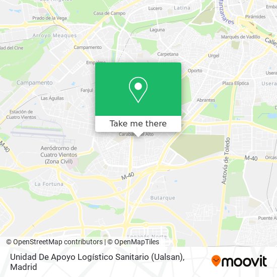 Unidad De Apoyo Logístico Sanitario (Ualsan) map