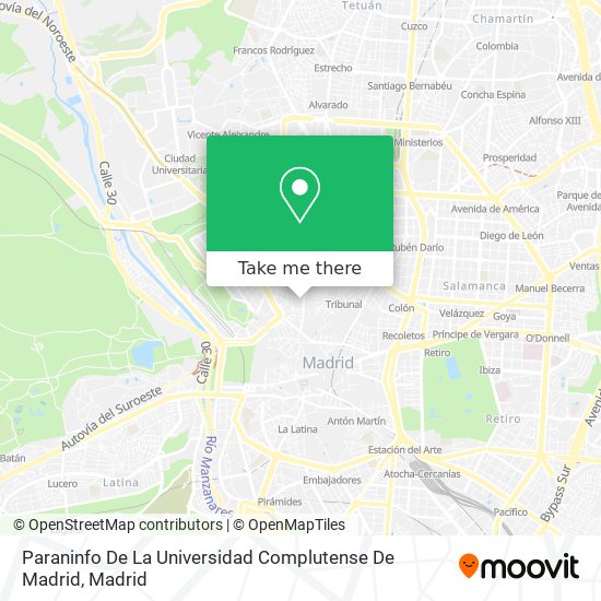 mapa Paraninfo De La Universidad Complutense De Madrid