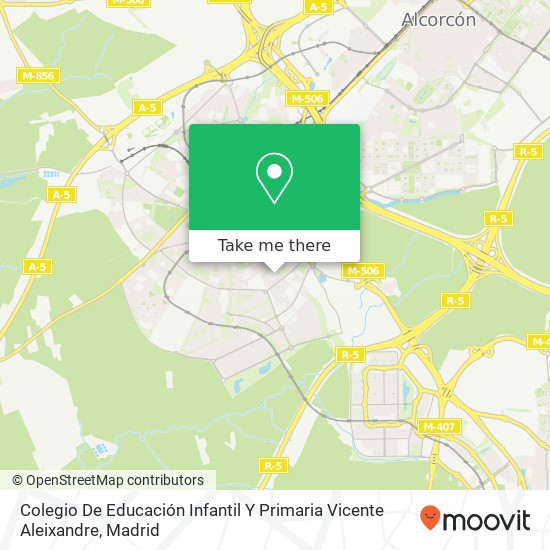 mapa Colegio De Educación Infantil Y Primaria Vicente Aleixandre