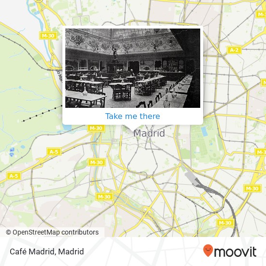 mapa Café Madrid