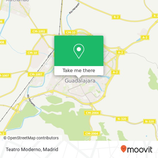 mapa Teatro Moderno