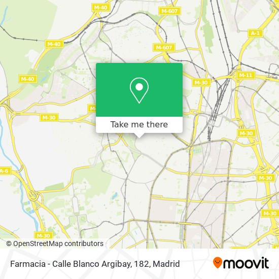 mapa Farmacia - Calle Blanco Argibay, 182