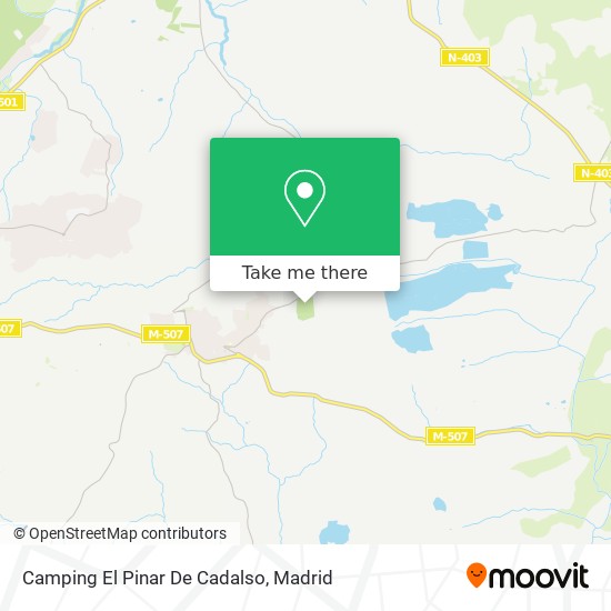 Camping El Pinar De Cadalso map