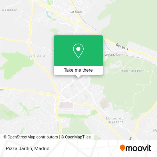 mapa Pizza Jardín