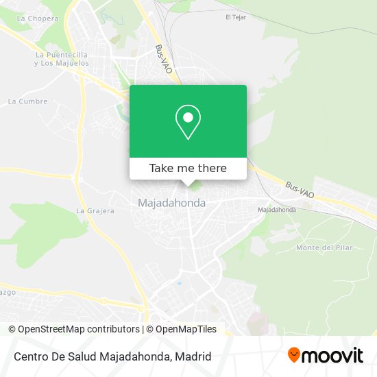 mapa Centro De Salud Majadahonda