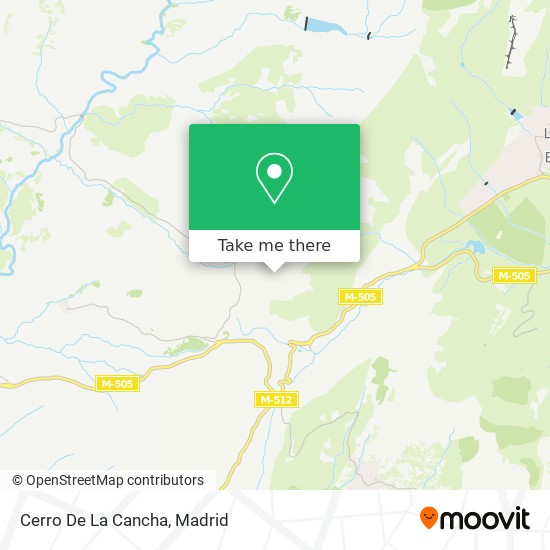 mapa Cerro De La Cancha
