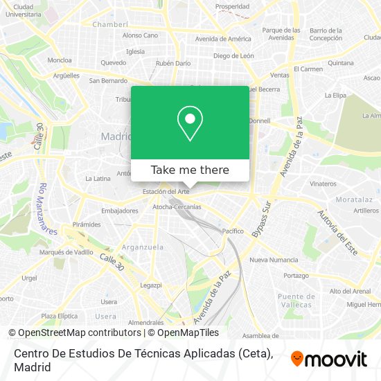 Centro De Estudios De Técnicas Aplicadas (Ceta) map