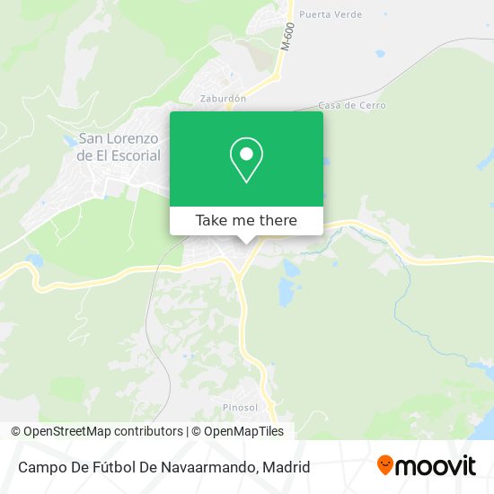 Campo De Fútbol De Navaarmando map