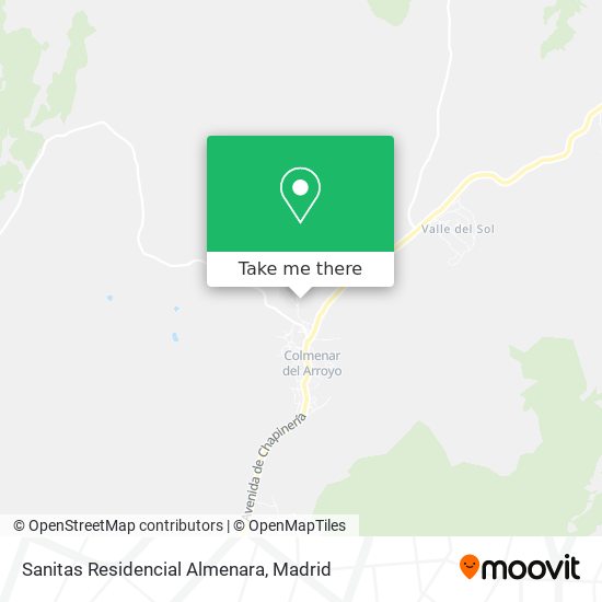 Sanitas Residencial Almenara map