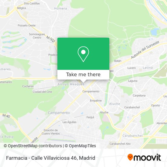 Farmacia - Calle Villaviciosa 46 map