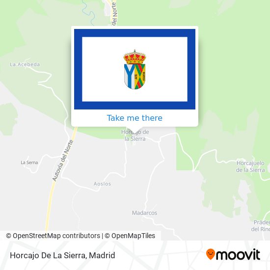 Horcajo De La Sierra map