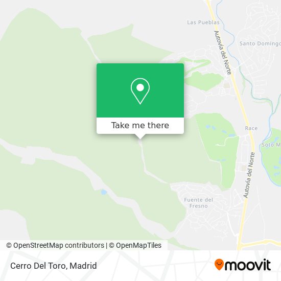 mapa Cerro Del Toro