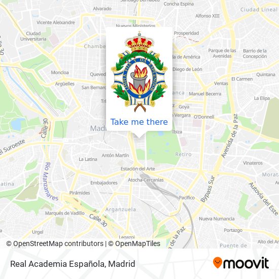 Real Academia Española map