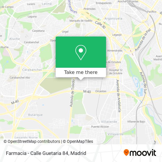 mapa Farmacia - Calle Guetaria 84
