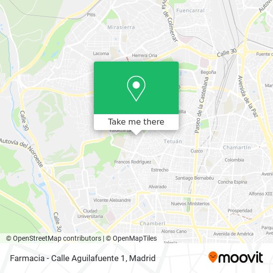 Farmacia - Calle Aguilafuente 1 map